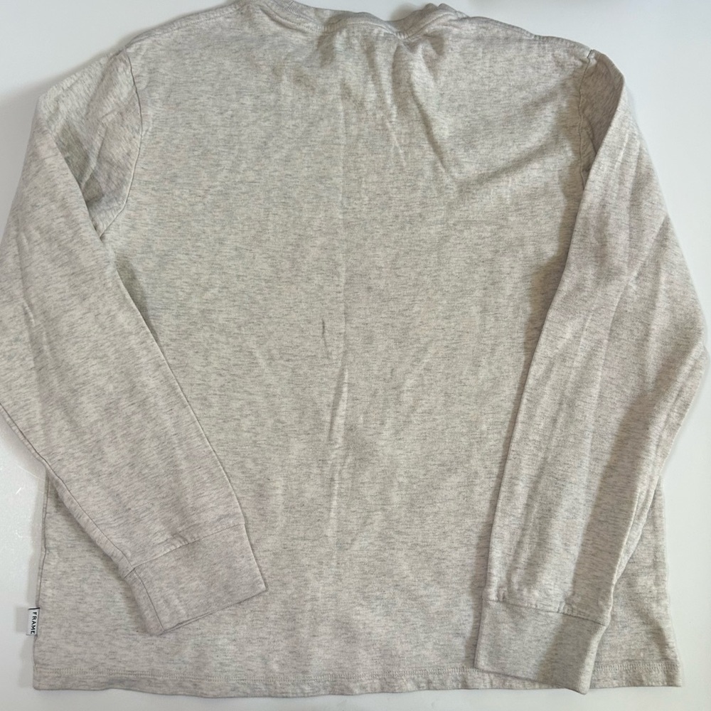 Frame Denim Heather Gray Crew Neck Shirt - Picture 8 of 8
